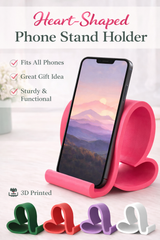 Heart Phone Stand | 3D Printed Minimalist Desk Decor Holder