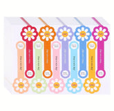 Thank You Label and Packaging Gift Sealing Stickers – Daisy Design Assorted Colors (10 Sheets) | Box Seal