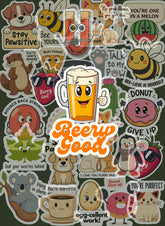 Humorous Sticker Bundle: Funny, Motivational, Animal Designs (Digital Download, Ready to Print & Cut)