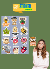 Humorous Sticker Bundle: Funny, Motivational, Animal Designs (Digital Download, Ready to Print & Cut)