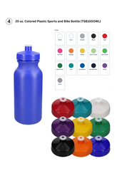 20 oz. Colored Plastic Sports and Bike Bottle (TSBIOOOWL)